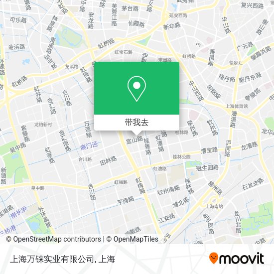 上海万铼实业有限公司地图
