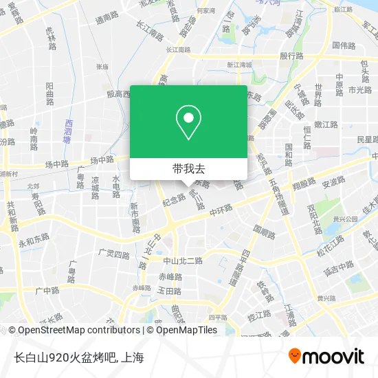 长白山920火盆烤吧地图