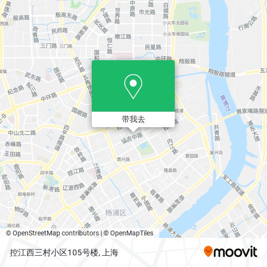 控江西三村小区105号楼地图