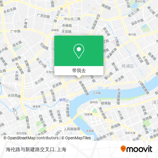 海伦路与新建路交叉口地图