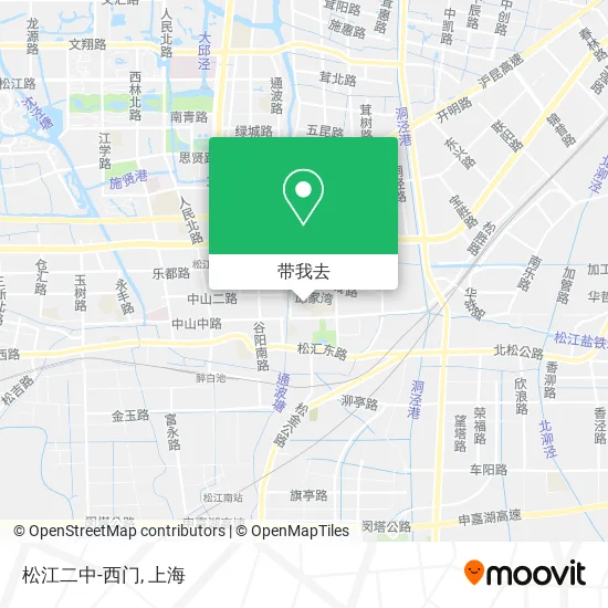 松江二中-西门地图