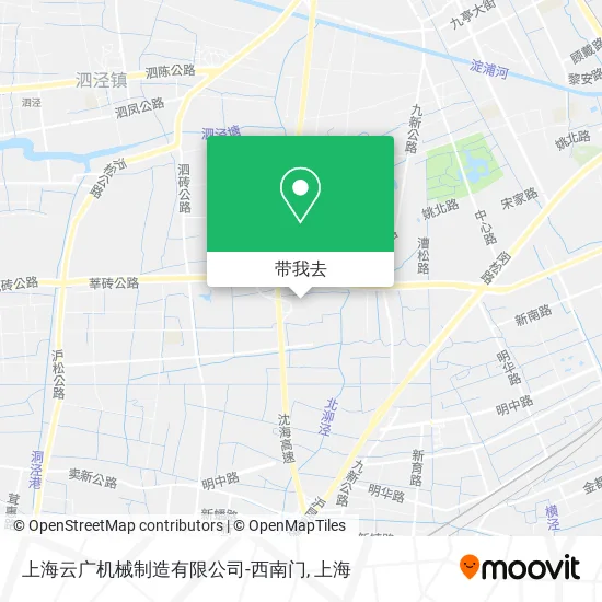 上海云广机械制造有限公司-西南门地图