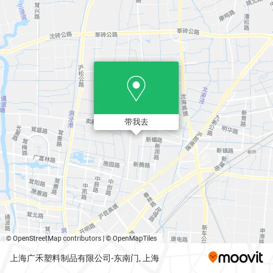 上海广禾塑料制品有限公司-东南门地图