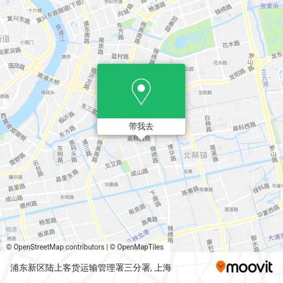 浦东新区陆上客货运输管理署三分署地图