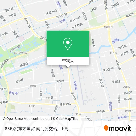 885路(东方国贸-南门公交站)地图