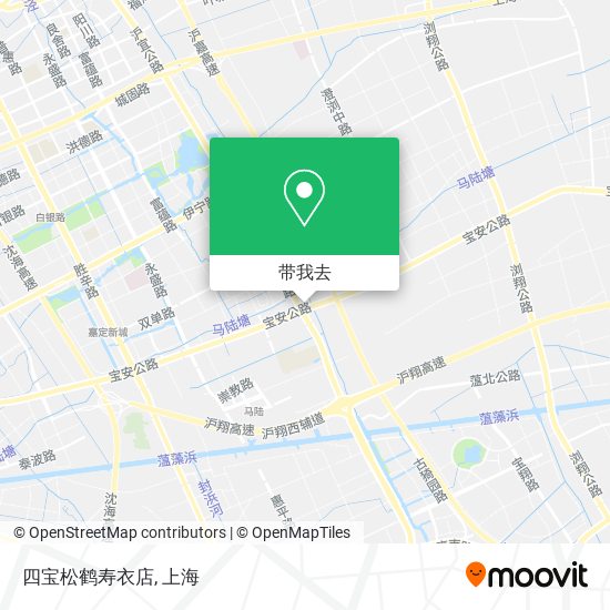 四宝松鹤寿衣店地图