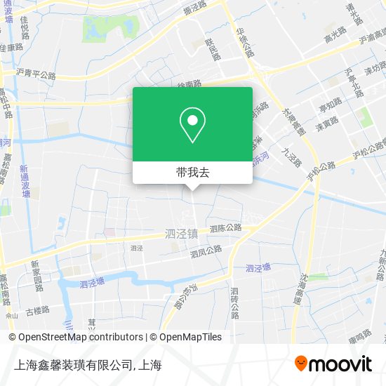 上海鑫馨装璜有限公司地图