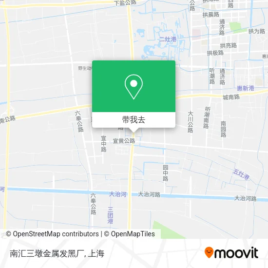 南汇三墩金属发黑厂地图
