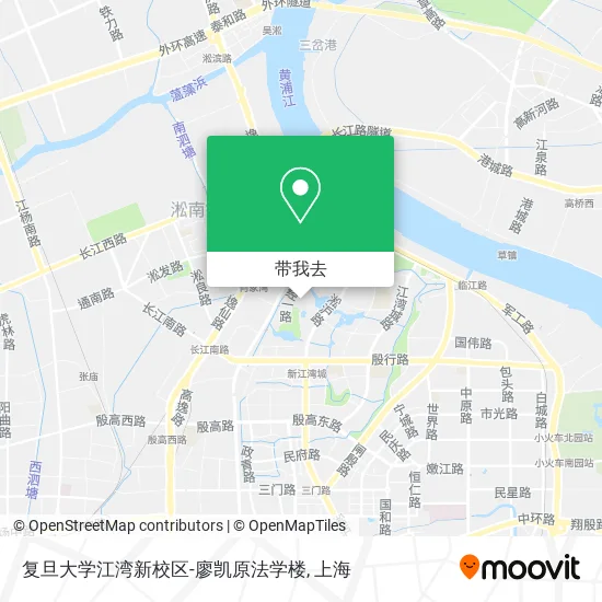 复旦大学江湾新校区-廖凯原法学楼地图