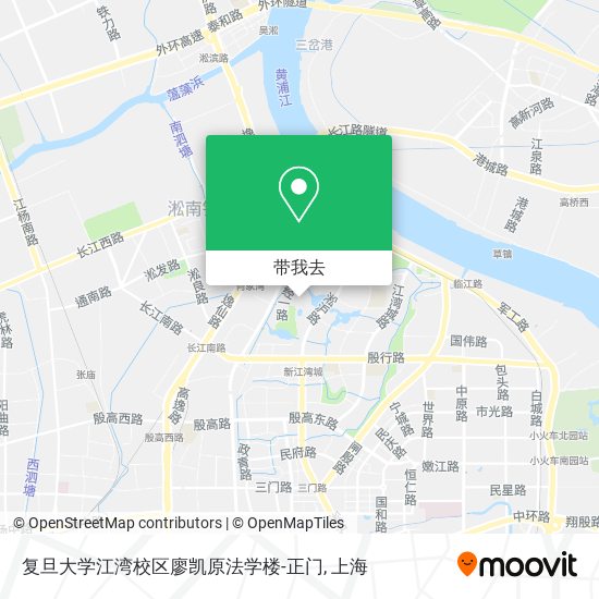 复旦大学江湾校区廖凯原法学楼-正门地图