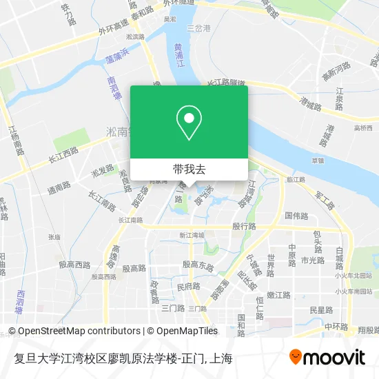 复旦大学江湾校区廖凯原法学楼-正门地图