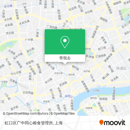 虹口区广中同心粮食管理所地图