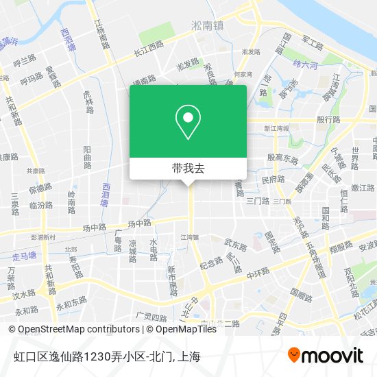 虹口区逸仙路1230弄小区-北门地图