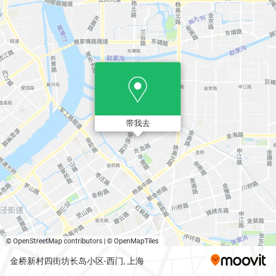 金桥新村四街坊长岛小区-西门地图