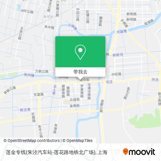 莲金专线(朱泾汽车站-莲花路地铁北广场)地图
