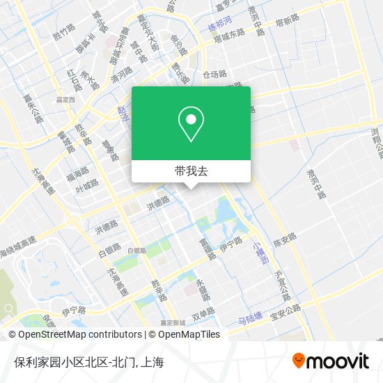 保利家园小区北区-北门地图