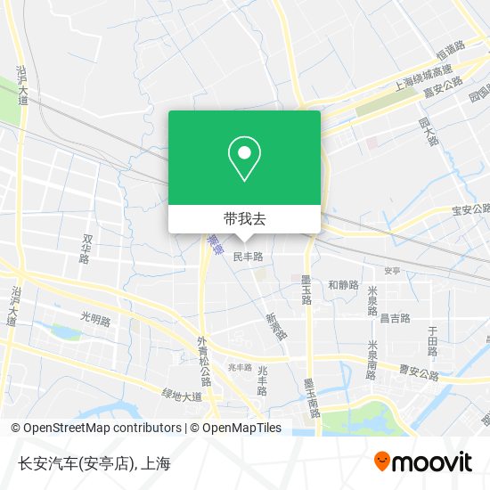 长安汽车(安亭店)地图