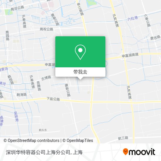 深圳华特容器公司上海分公司地图