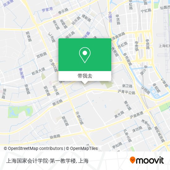 上海国家会计学院-第一教学楼地图