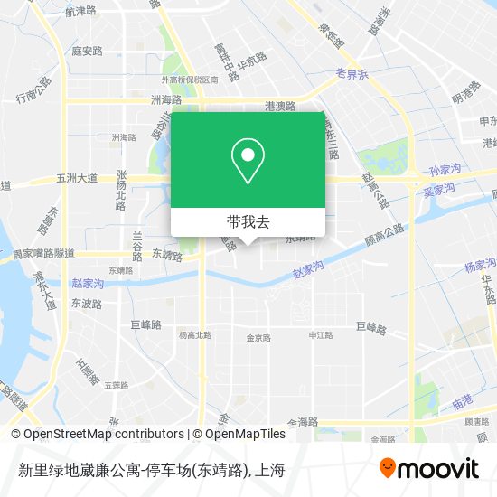 新里绿地崴廉公寓-停车场(东靖路)地图
