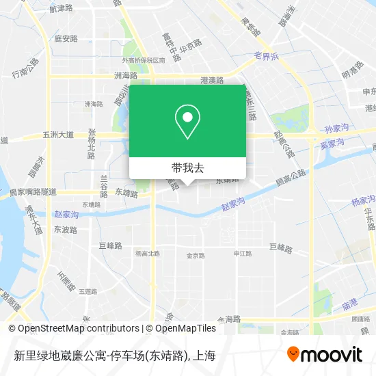 新里绿地崴廉公寓-停车场(东靖路)地图