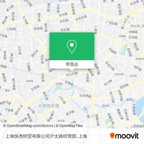 上海快杰经贸有限公司沪太路经营部地图