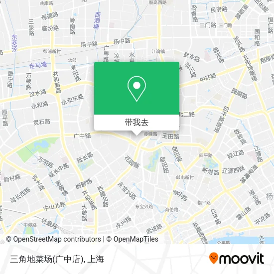 三角地菜场(广中店)地图