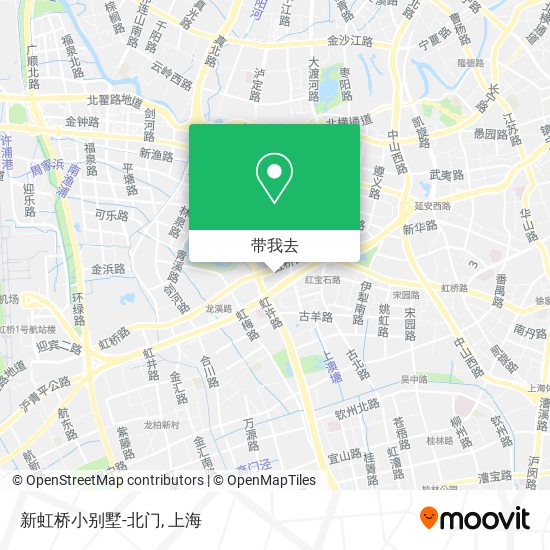 新虹桥小别墅-北门地图