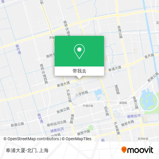 奉浦大厦-北门地图