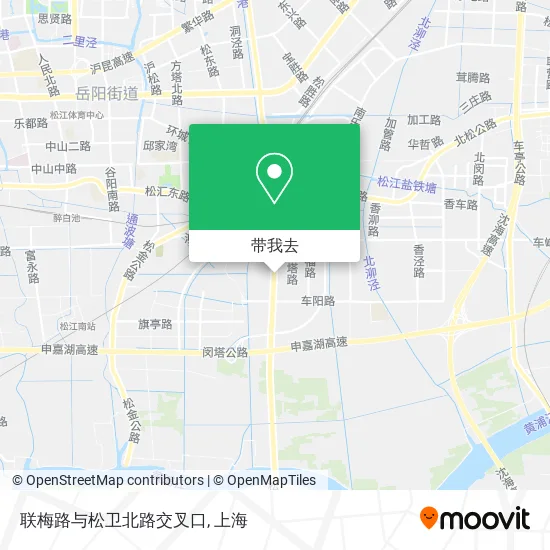 联梅路与松卫北路交叉口地图