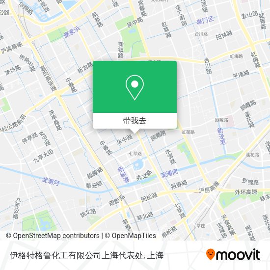伊格特格鲁化工有限公司上海代表处地图