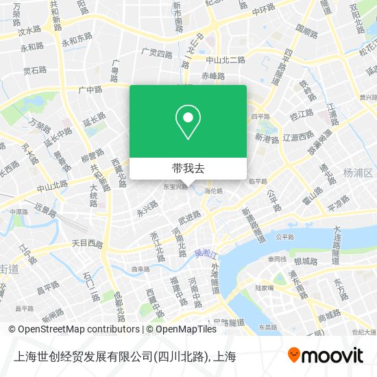 上海世创经贸发展有限公司(四川北路)地图
