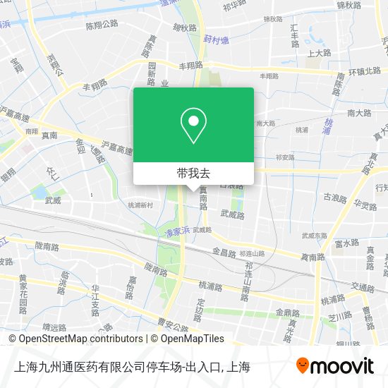 上海九州通医药有限公司停车场-出入口地图