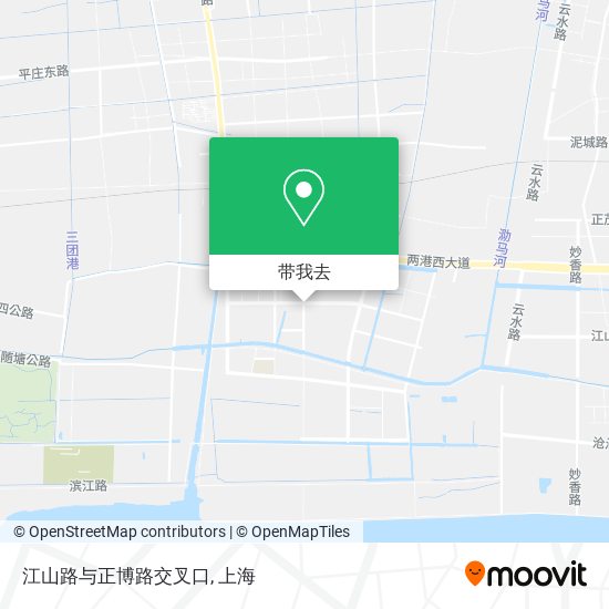 江山路与正博路交叉口地图