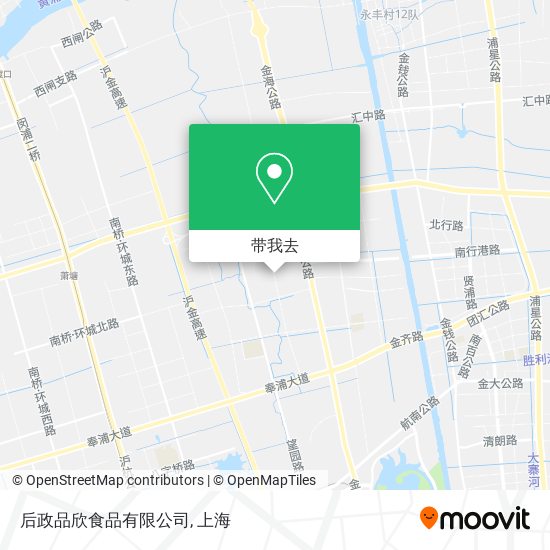 后政品欣食品有限公司地图