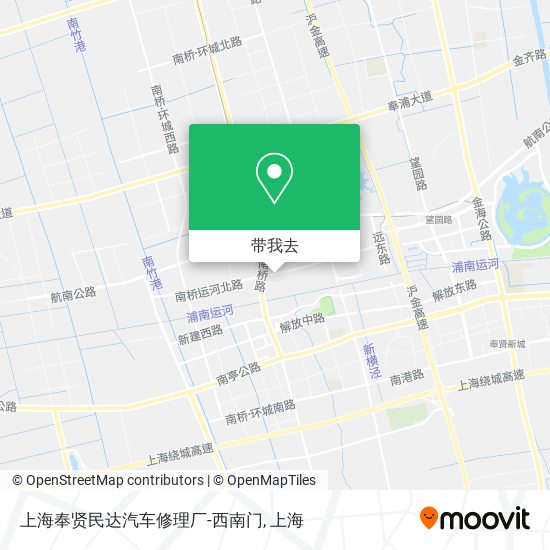 上海奉贤民达汽车修理厂-西南门地图