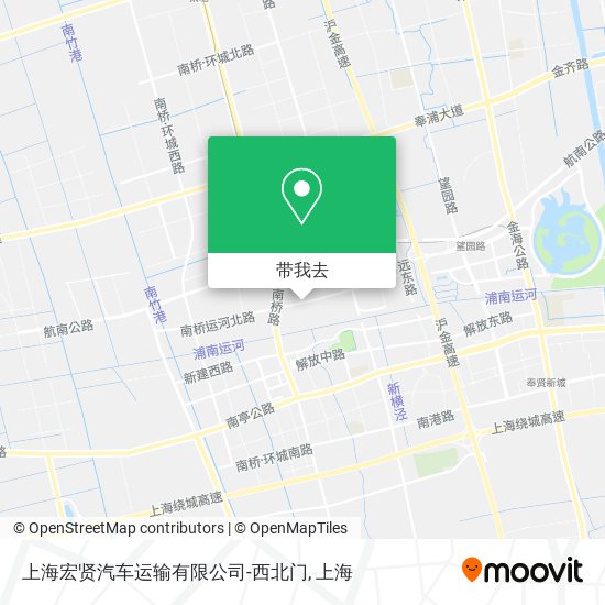 上海宏贤汽车运输有限公司-西北门地图