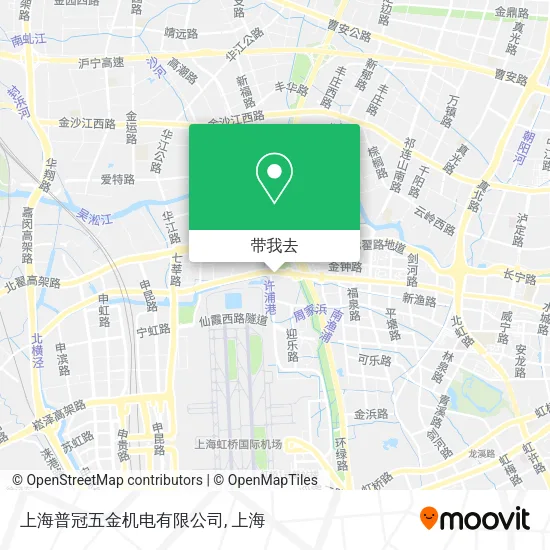 上海普冠五金机电有限公司地图