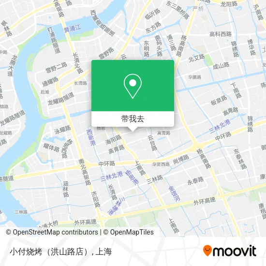 小付烧烤（洪山路店）地图