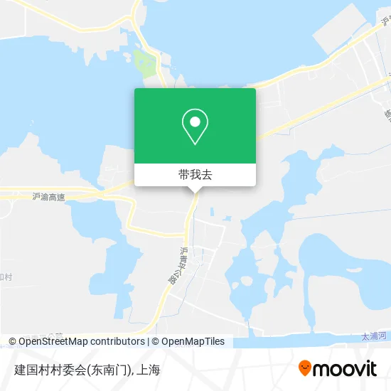 建国村村委会(东南门)地图
