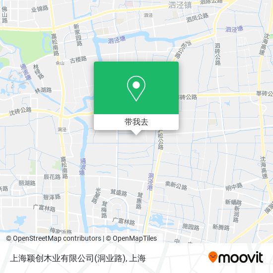 上海颖创木业有限公司(洞业路)地图