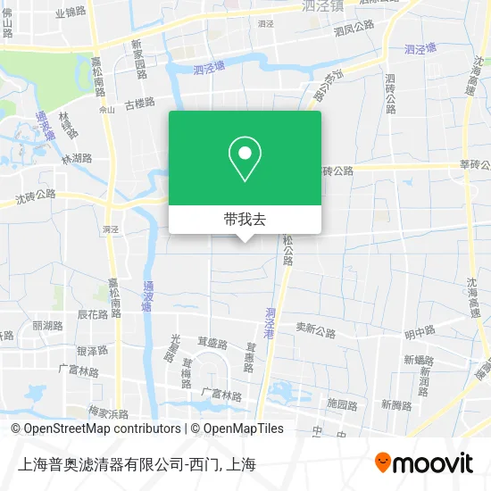 上海普奥滤清器有限公司-西门地图