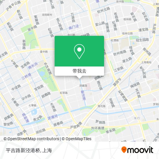 平吉路新泾港桥地图