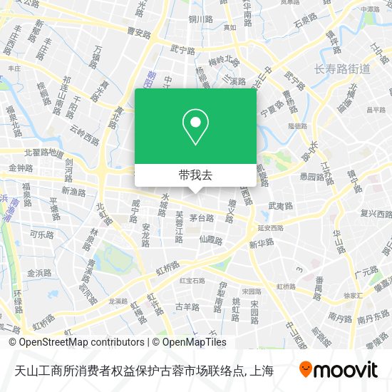 天山工商所消费者权益保护古蓉市场联络点地图