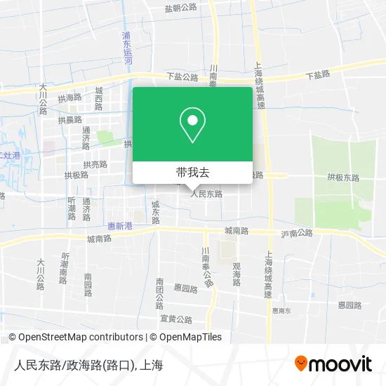 人民东路/政海路(路口)地图