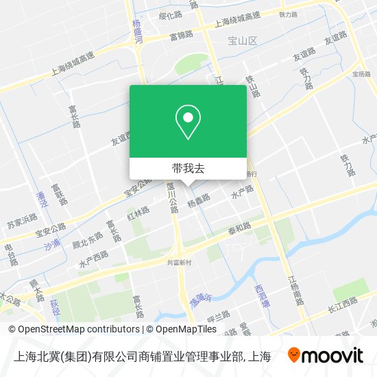 上海北冀(集团)有限公司商铺置业管理事业部地图