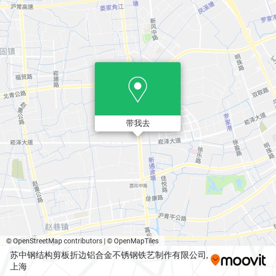 苏中钢结构剪板折边铝合金不锈钢铁艺制作有限公司地图