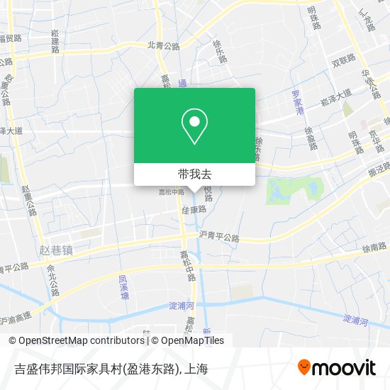 吉盛伟邦国际家具村(盈港东路)地图