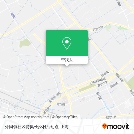 外冈镇社区特奥长泾村活动点地图