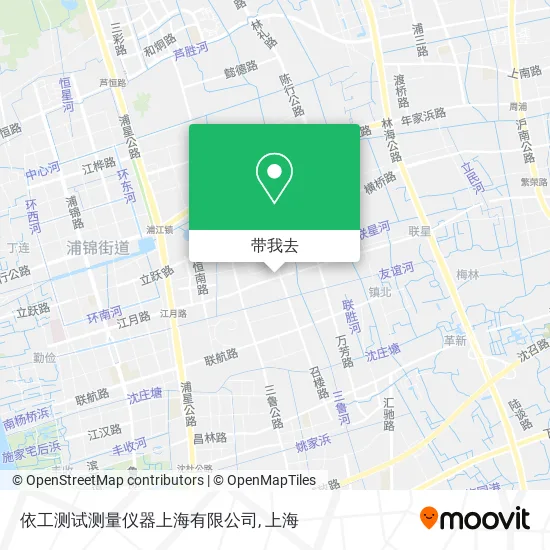 依工测试测量仪器上海有限公司地图
